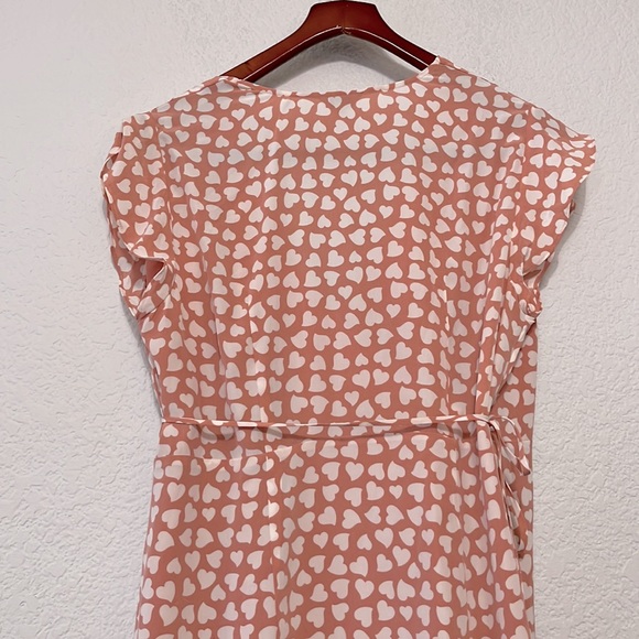 Rails Leanne Sweehearts Print Silk Wrap Dress - Picture 12 of 16